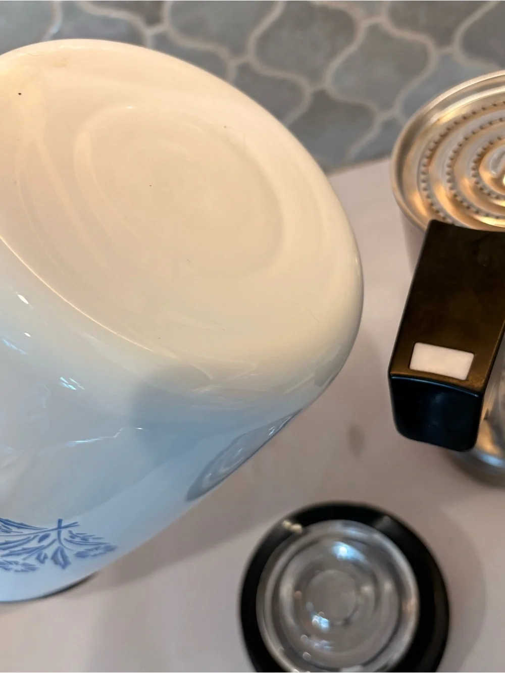 Vintage CorningWare Blue Cornflower 10-Cup Electric Percolator E-1210